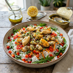 Ensalada marinera de arroz