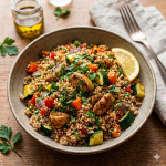 Cuscús integral con pollo y verduras