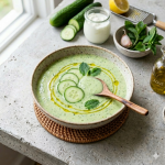 Crema fría de pepino y yogur