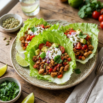 Tacos de Lechuga con Pavo
