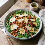 Ensalada Templada de Calabacín y Garbanzos Crujientes