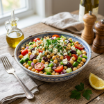 Ensalada griega con garbanzos