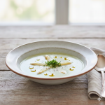 Crema fría de espárragos blancos