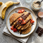 Tortitas de avena y plátano