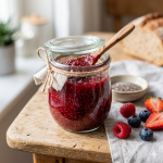 Mermelada de frutos rojos y chía