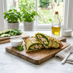 Wrap de calabacín y queso