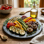 Parrillada de verduras con hierbas mediterráneas