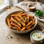 Bastones de boniato crujientes en air fryer