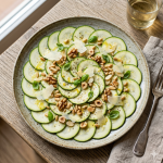 Carpaccio de calabacín y frutos secos