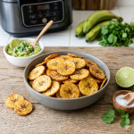 Chips de plátano macho en air fryer