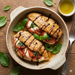 Pechuga de pollo caprese